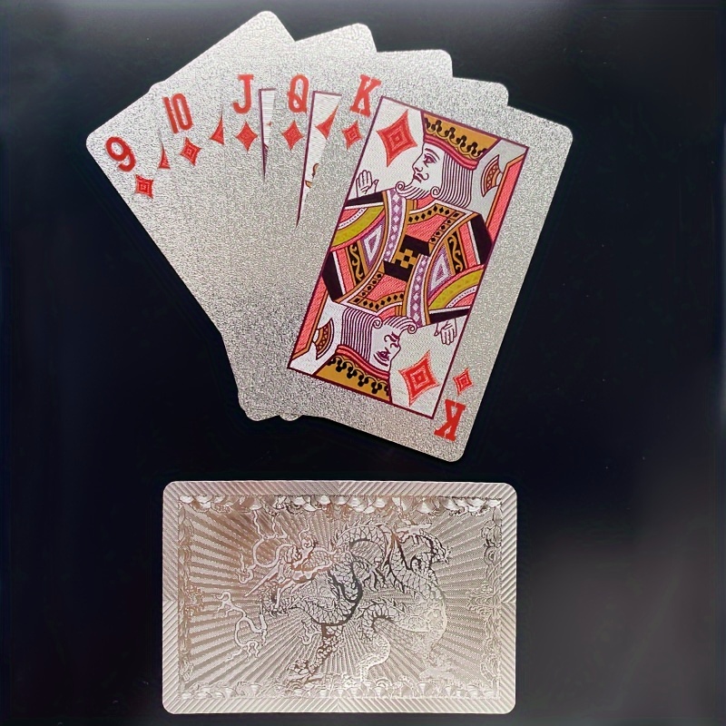 1 sztuka Wodoodporne Grube Karty do Gry z Twardego PCV - dla Wszystkich Wieków, Świąteczna Gra na Boże Narodzenie, Halloween i Nowy Rok oraz Prima Aprilis, Materiał Przyjazny Młodości